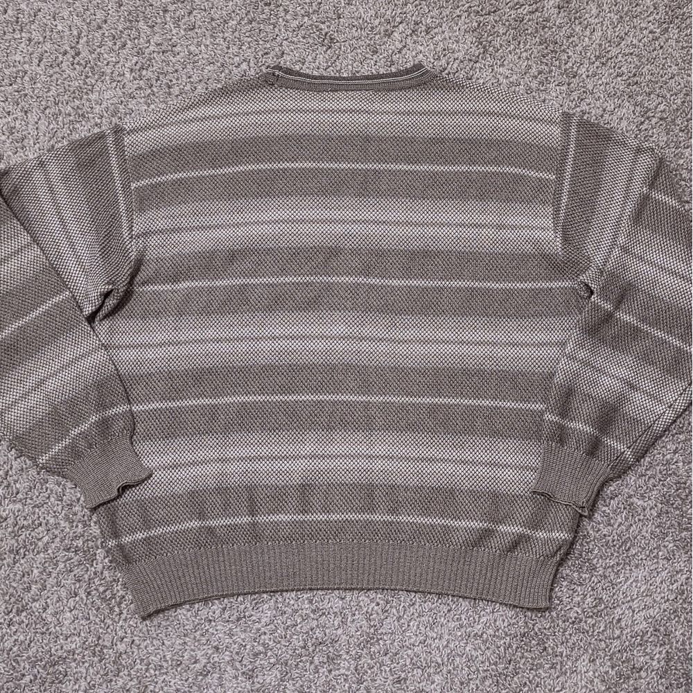 Ermenegildo Zegna Sweater Mens Medium (M) Knit Crewneck Striped Grandpa Italy - Picture 10 of 16